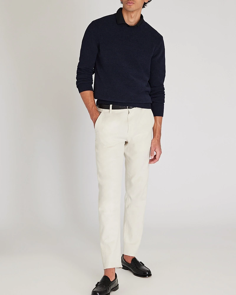 Statement Chenille Crewneck Sweater