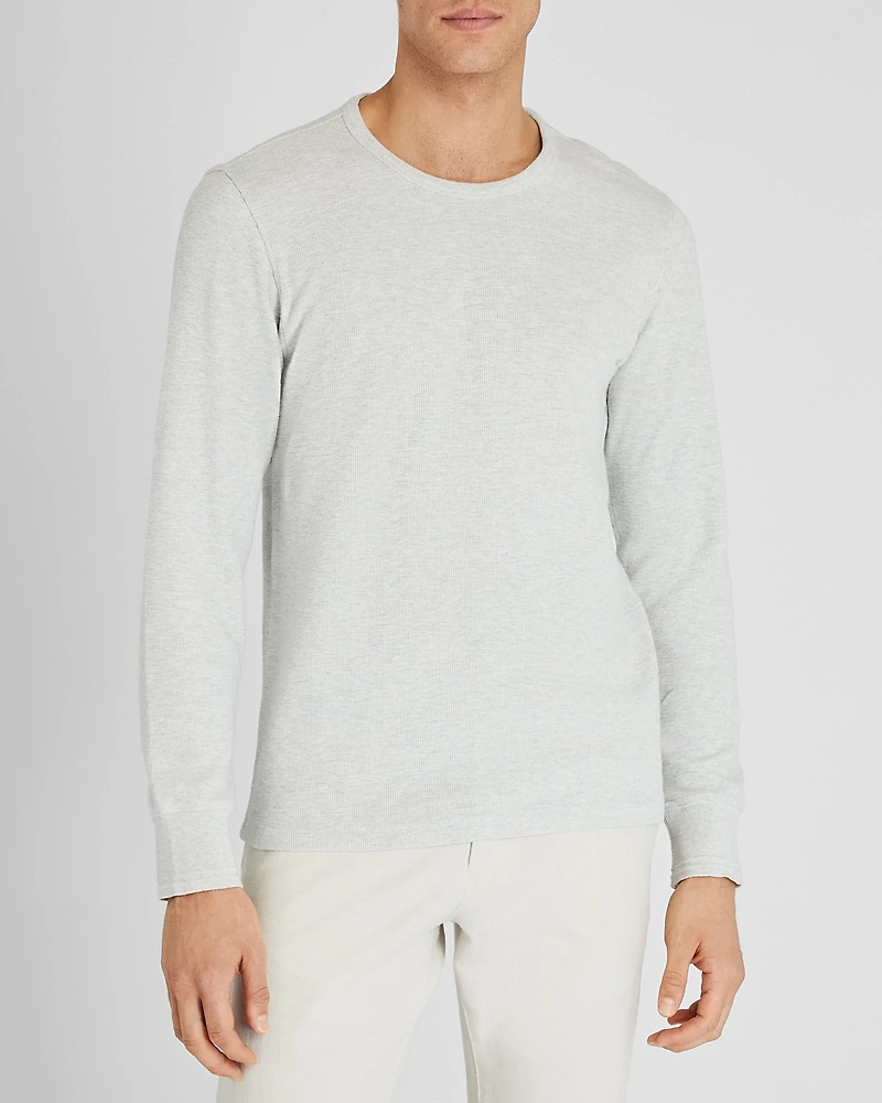 Long-Sleeve Ribbed Slub Tee