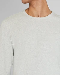 Long-Sleeve Ribbed Slub Tee