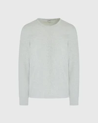 Long-Sleeve Ribbed Slub Tee