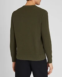 Long-Sleeve Micro Bouclé Sweater