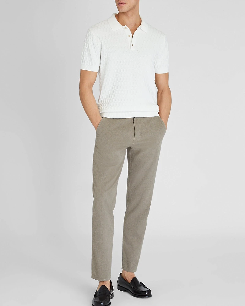 Short-Sleeve Diamond Polo