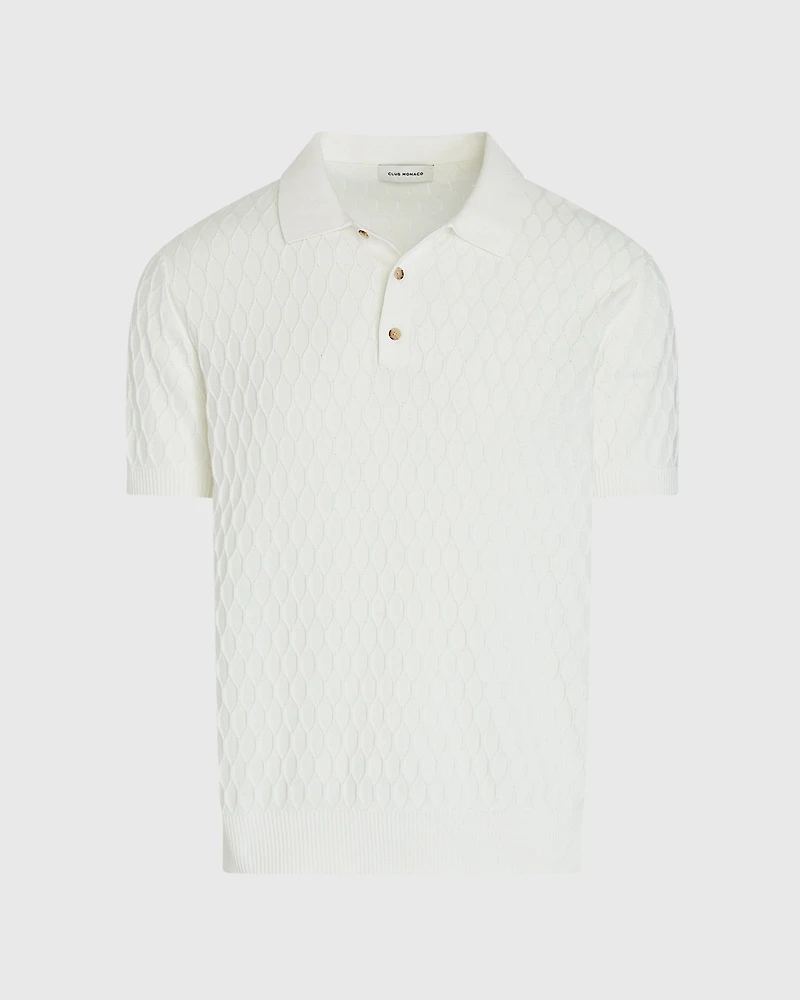 Short-Sleeve Diamond Polo