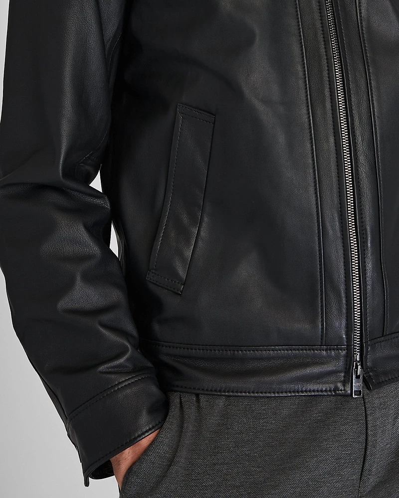 Leather Zip Jacket