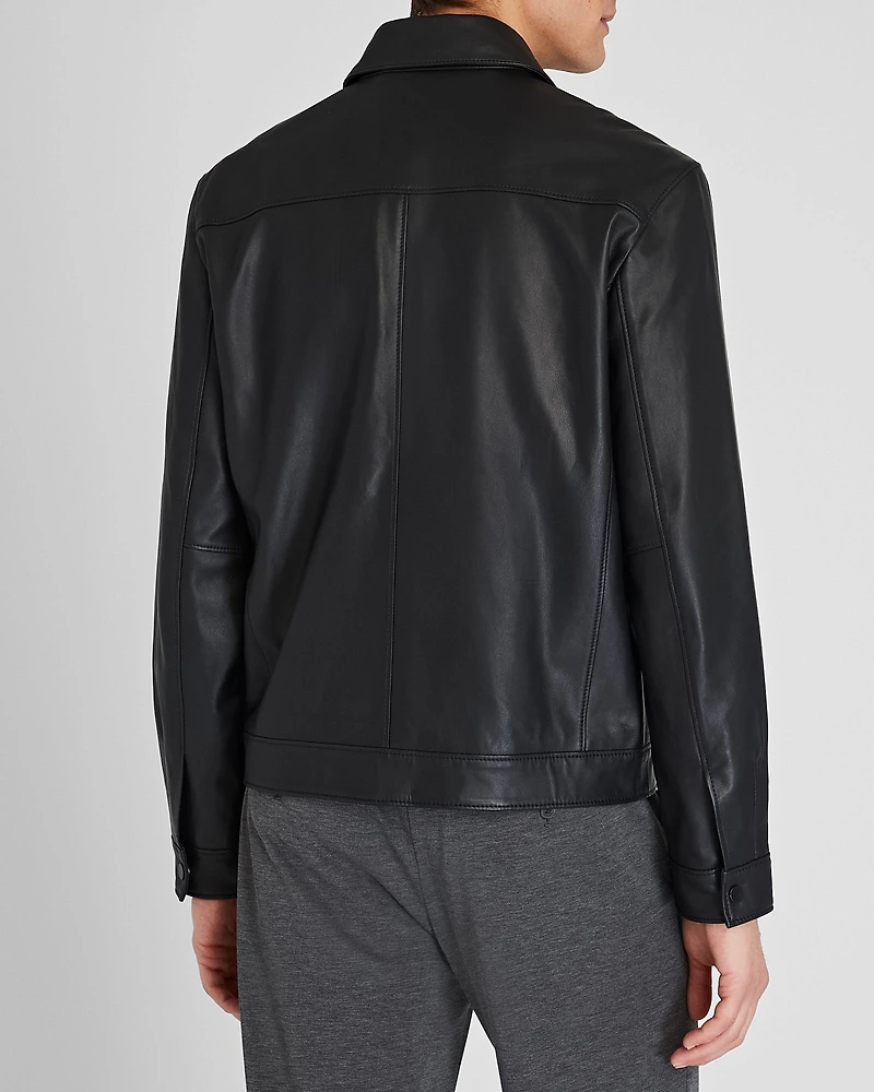 Leather Zip Jacket
