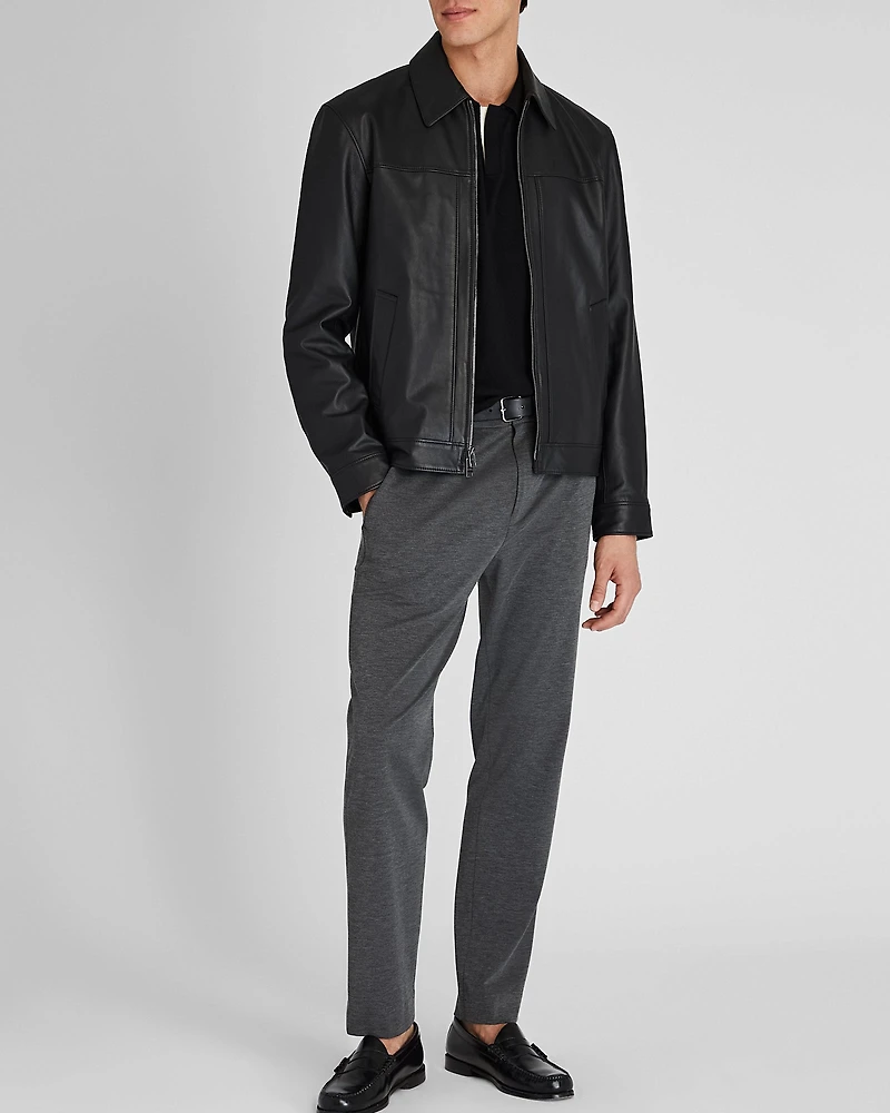 Leather Zip Jacket