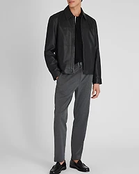 Leather Zip Jacket
