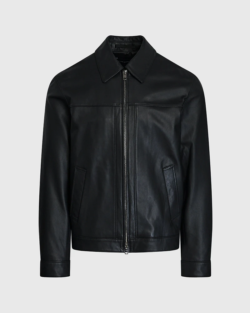 Leather Zip Jacket