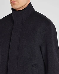 Capsule Double-Faced Funnel Neck Wool Jacket