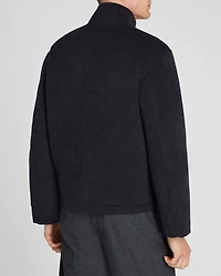 Capsule Double-Faced Funnel Neck Wool Jacket