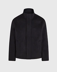 Capsule Double-Faced Funnel Neck Wool Jacket