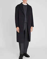 Capsule Relaxed Single-Breasted Wool Coat