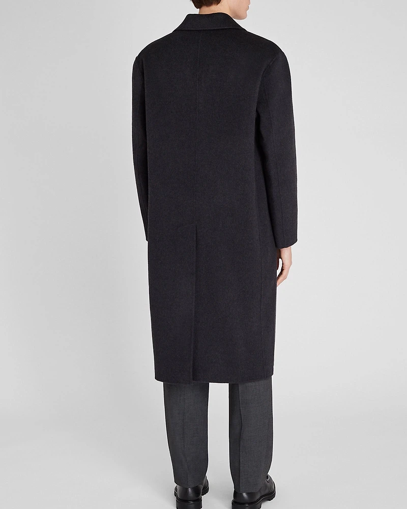 Capsule Relaxed Single-Breasted Wool Coat