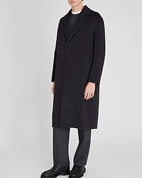 Capsule Relaxed Single-Breasted Wool Coat