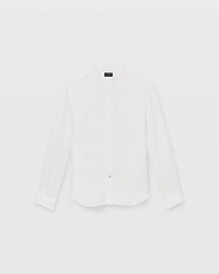 Band Collar Linen Shirt