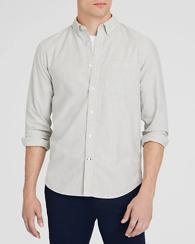 Long-Sleeve Striped Oxford Shirt