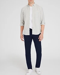 Long-Sleeve Striped Oxford Shirt