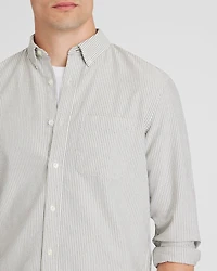 Long-Sleeve Striped Oxford Shirt