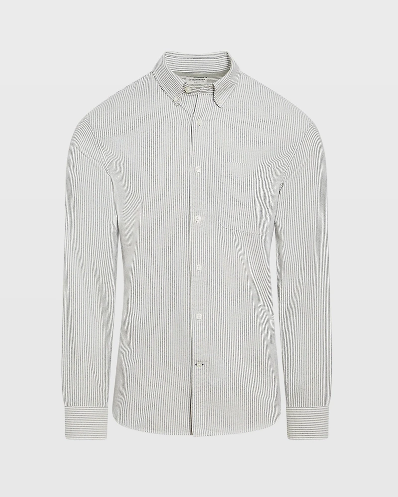 Long-Sleeve Striped Oxford Shirt