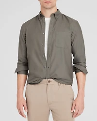 Long-Sleeve Solid Oxford Shirt