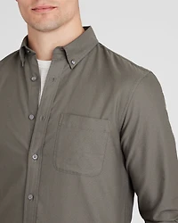 Long-Sleeve Solid Oxford Shirt
