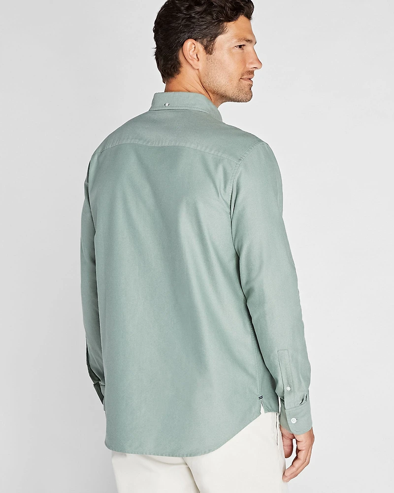 Long-Sleeve Solid Oxford Shirt
