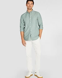 Long-Sleeve Solid Oxford Shirt