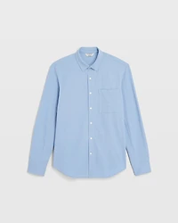 Long Sleeve Pique Oxford Knit Shirt