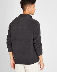 Bouclé Quarter-Zip Sweater