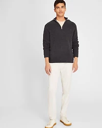 Bouclé Quarter-Zip Sweater