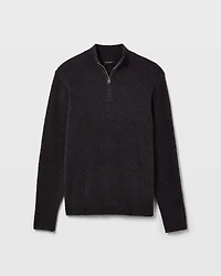 Bouclé Quarter-Zip Sweater