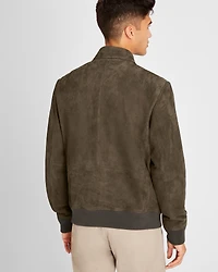 Suede Bomber Jacket