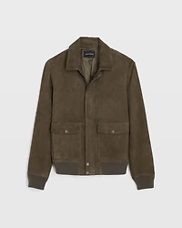 Suede Bomber Jacket