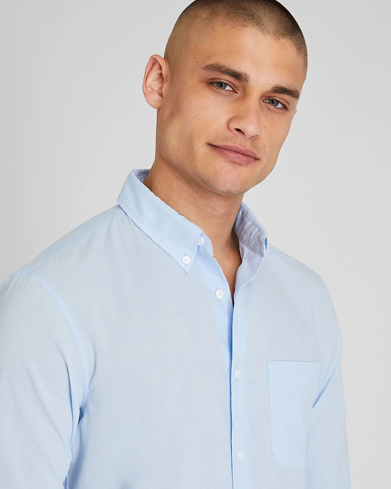 Solid Airy Poplin Shirt