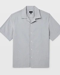 Short Sleeve Camp Collar Oxford Shirt