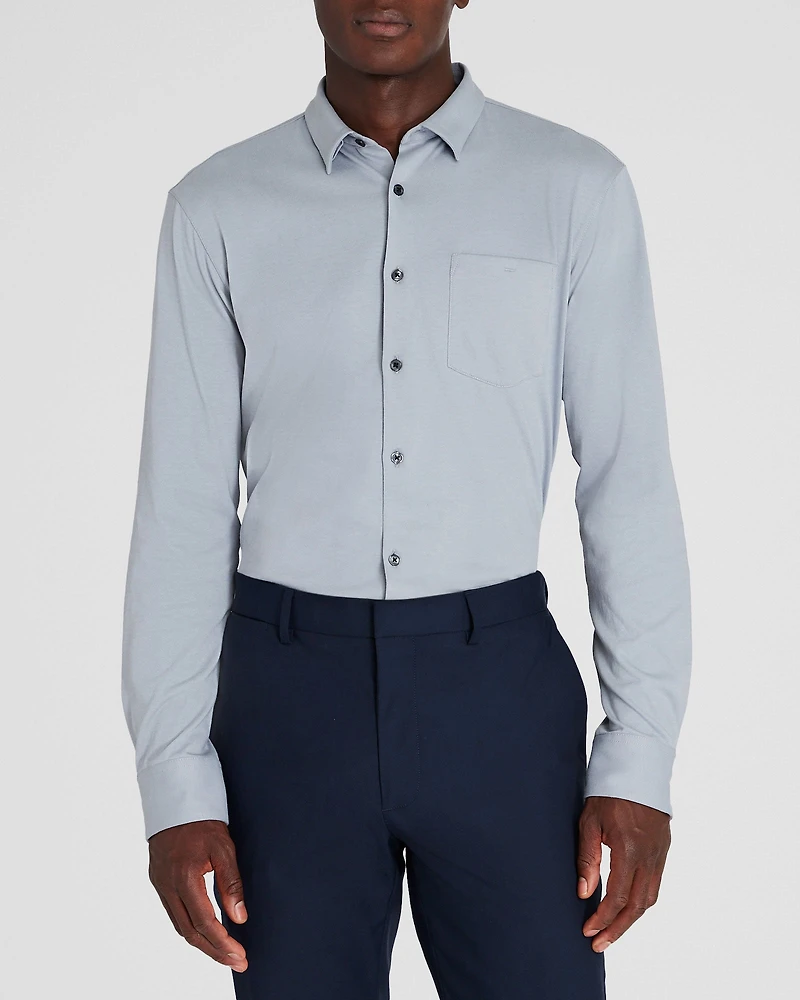 Long-Sleeve Knit Shirt