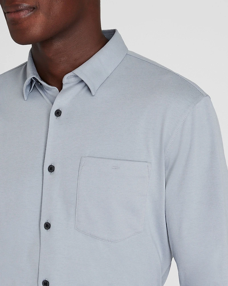 Long-Sleeve Knit Shirt