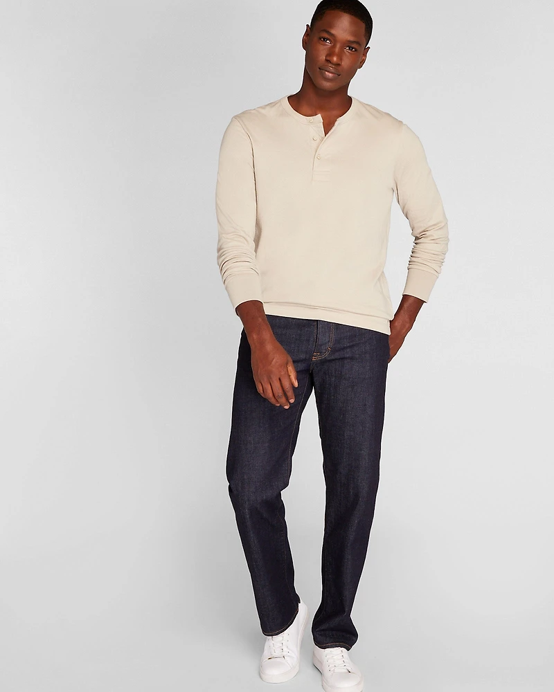Doubleface Long-Sleeve Henley