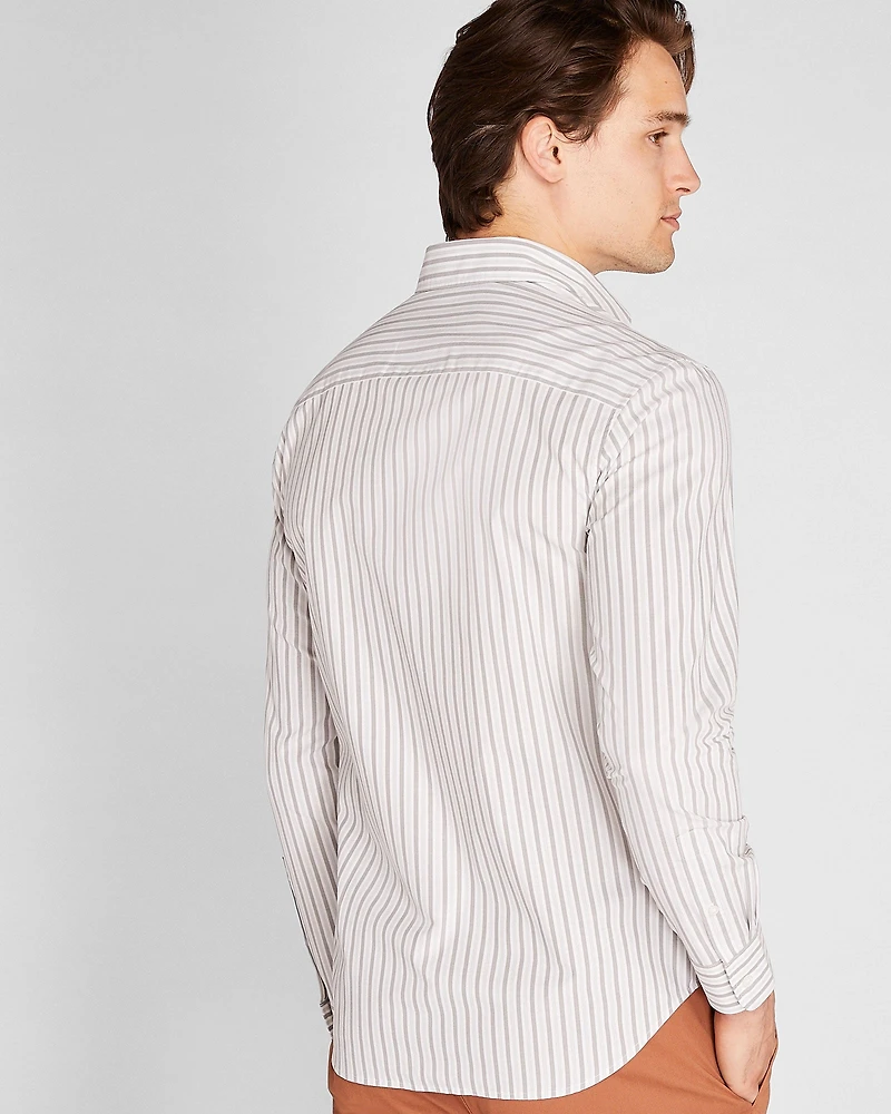 Long Sleeve Multi Stripe Poplin Shirt