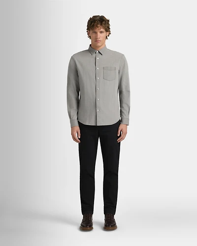 Long-Sleeve Denim Shirt