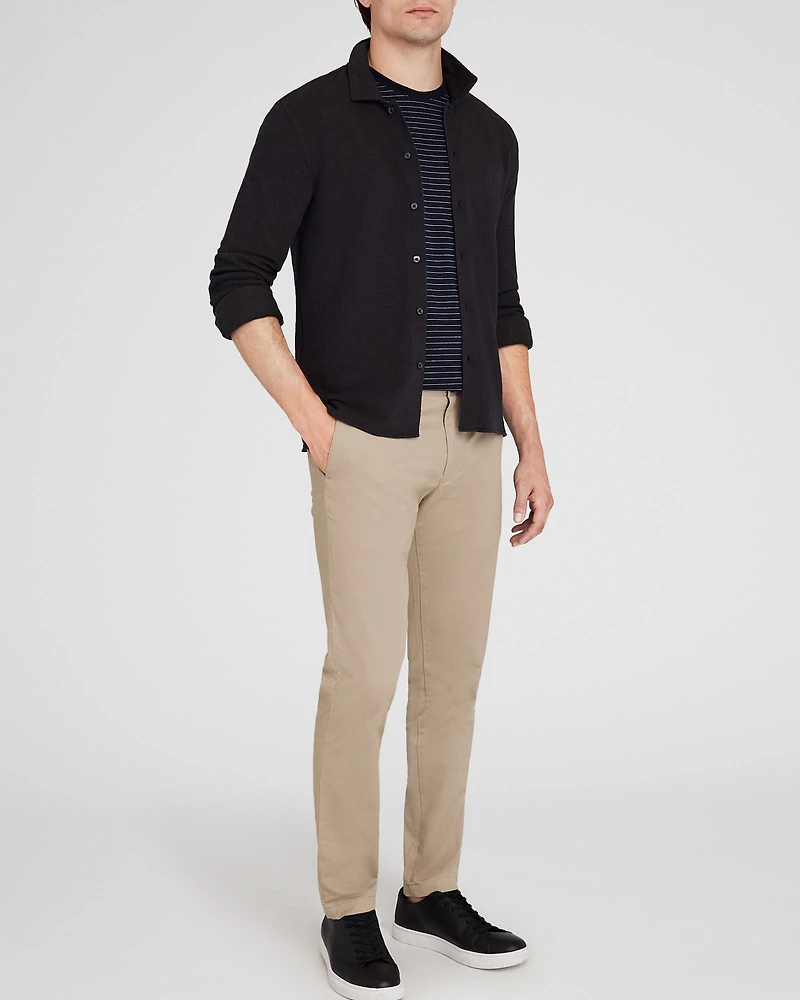 Relaxed Waffle Knit Shirt