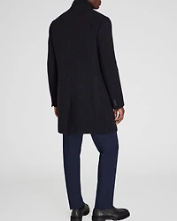 Loukas Patterned Funnel Neck Coat