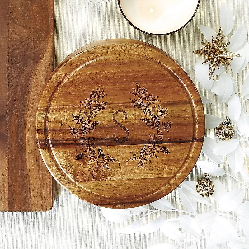 Personalized Acacia Cheese Board Set