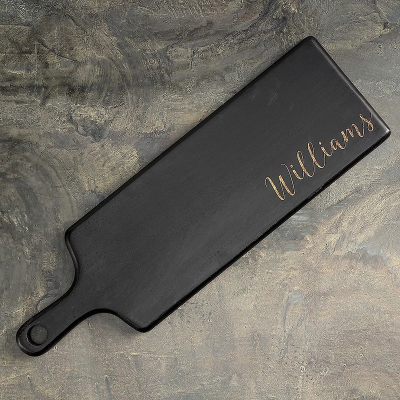 Long Black Cutting Board