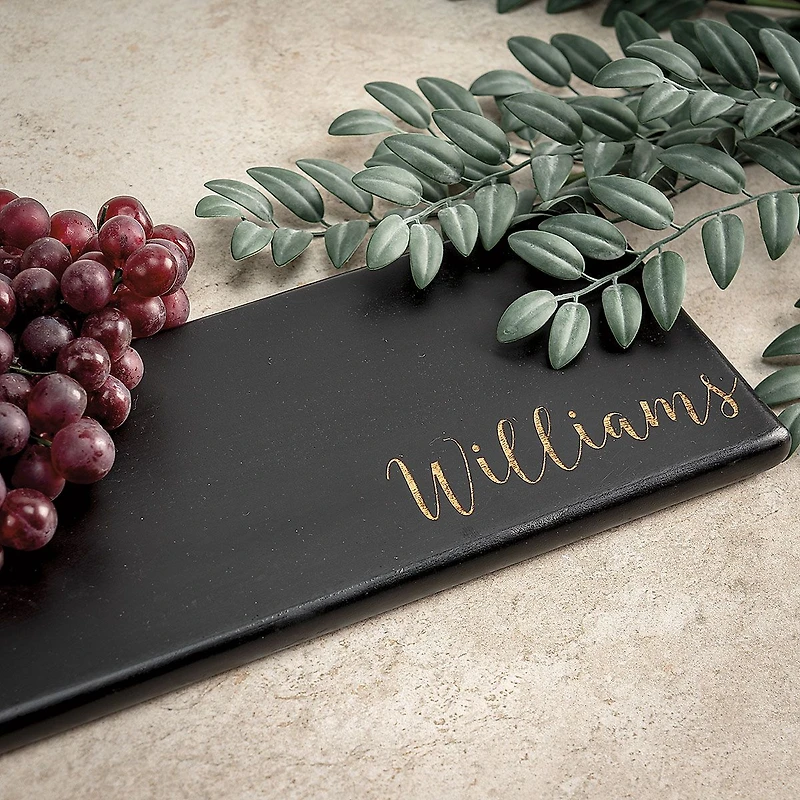 Long Black Cutting Board