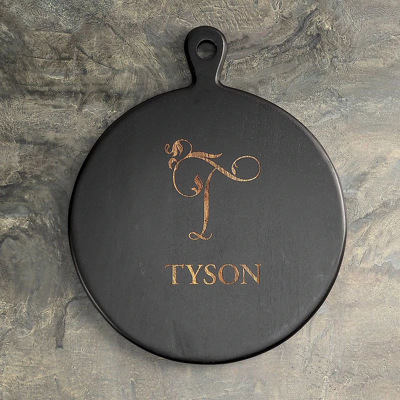 Round Black Cutting Board