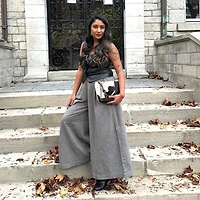 City Collection Wide Leg Palazzo Pants