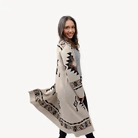 Long Jacquard Sweater