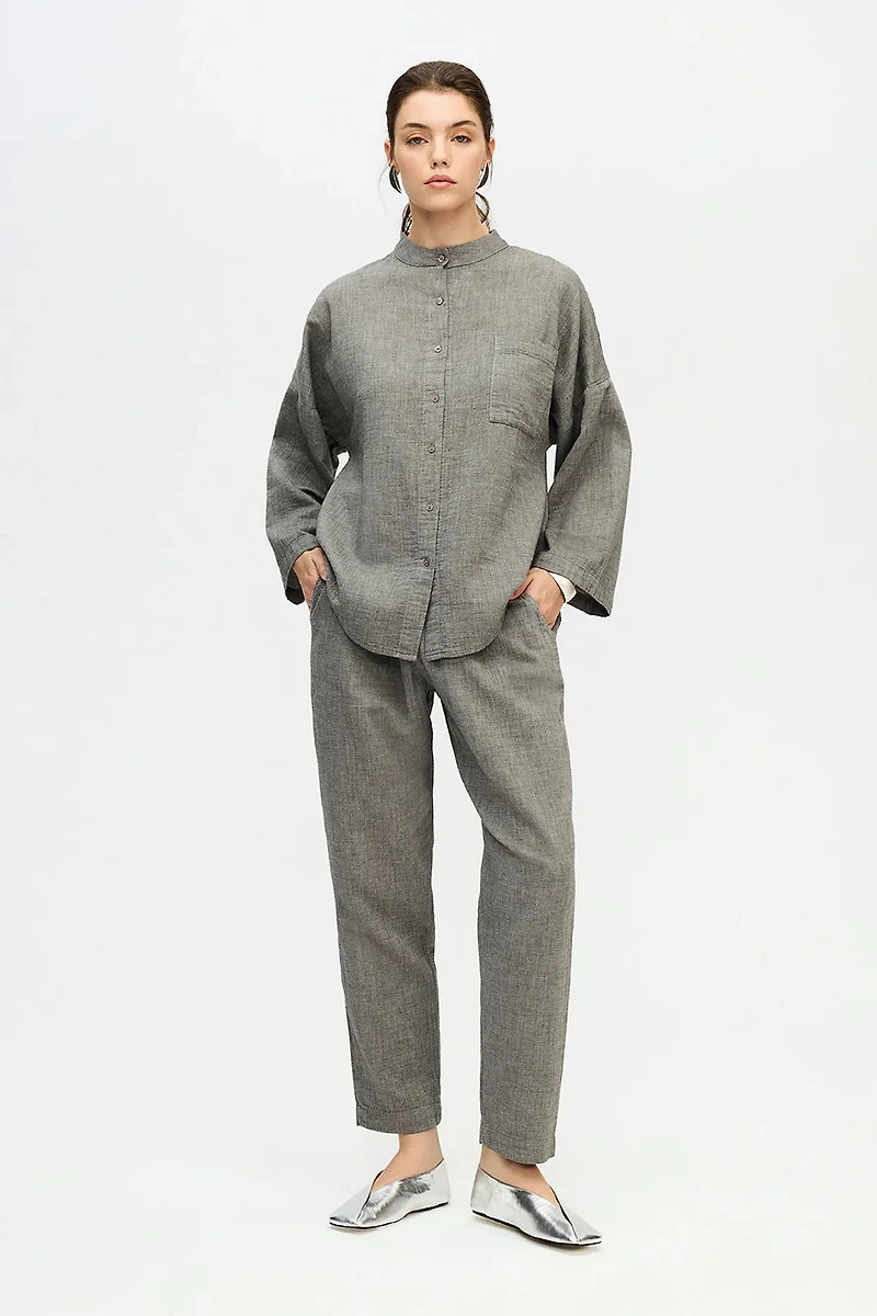 City Collection Grandad Collar Shirt