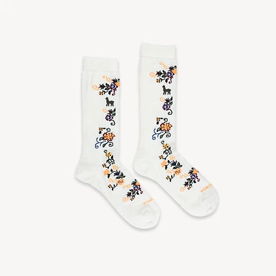 Wild Rose Alpaca Socks